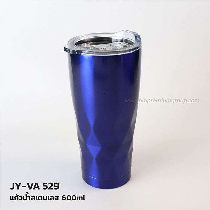 แก้วน้ำสแตนเลส JY-VA529 สีน้ำเงิน